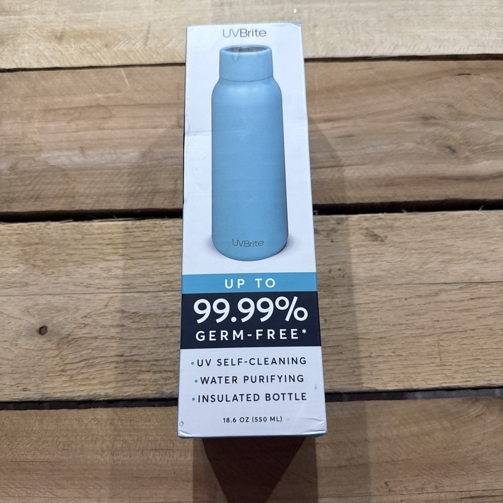 Self-Cleaning UV Water Bottle 18.6 Oz Insulated Stainless Steel UVBrite New D33